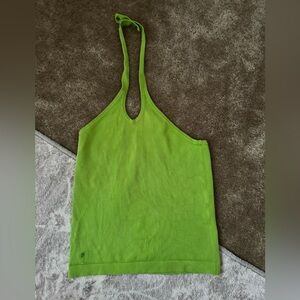 Vintage Lilly Pulitzer Green Halter Neck Top